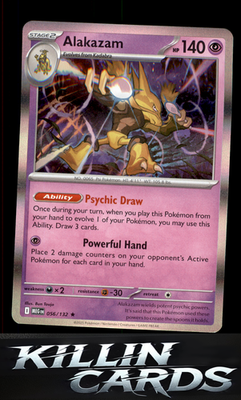 Alakazam 056/132 Pokemon Rare ME01: Mega Evolution Card NM