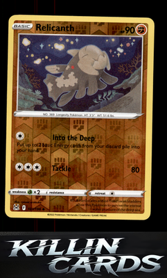 Reverse Holofoil Relicanth 101/196 Pokemon Uncommon SWSH11: Lost Origin Card NM