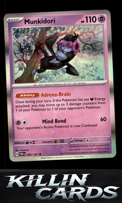Munkidori 095/167 Pokemon Rare SV06: Twilight Masquerade Card NM
