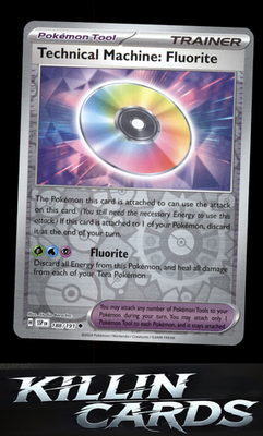 Reverse Holofoil Technical Machine: Fluorite 188/191 Pokemon Uncommon SV08: Surg