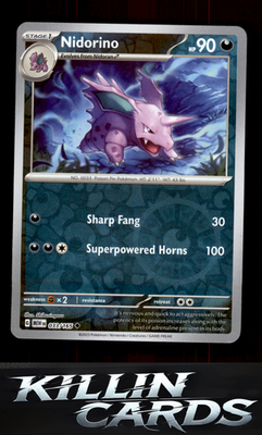 Reverse Holofoil Nidorino 033/165 Pokemon Uncommon SV: Scarlet & Violet 151 Card