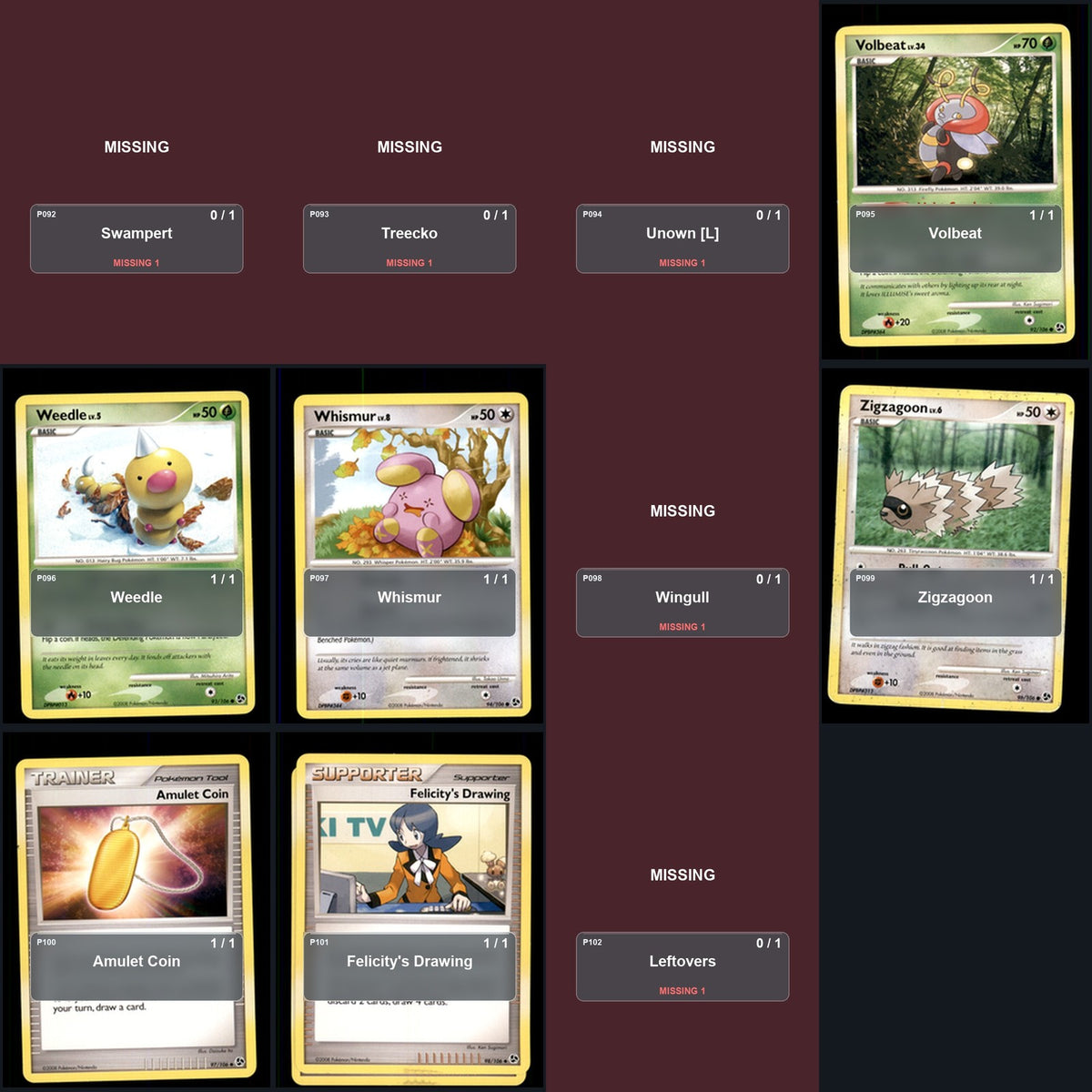 Pokemon TCG Great Encounters C/UC/R Standard Set 29 Cards