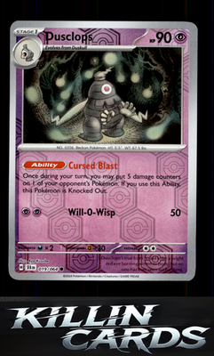 Reverse Holofoil Dusclops - 019/064 019/064 Pokemon Common SV: Shrouded Fable Ca