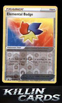 Reverse Holofoil Elemental Badge 147/203 Pokemon Uncommon SWSH07: Evolving Skies