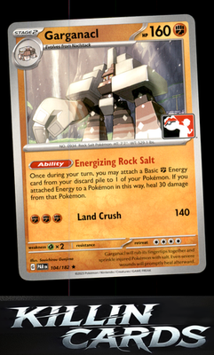Garganacl 104/182 Pokemon Rare Prize Pack Series Cards Card NM