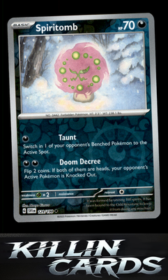 Reverse Holofoil Spiritomb 129/198 Pokemon Uncommon SV01: Scarlet & Violet Base