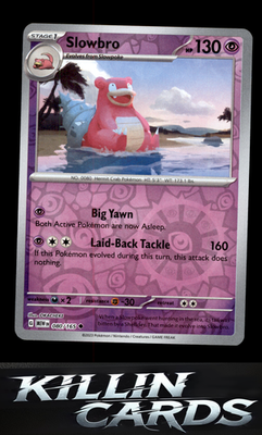 Reverse Holofoil Slowbro 080/165 Pokemon Uncommon SV: Scarlet & Violet 151 Card