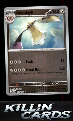 Reverse Holofoil Aegislash 058/088 Pokemon Uncommon ME03: Perfect Order Card NM