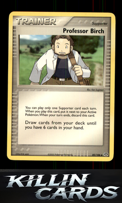 Professor Birch 82/106 Pokemon Uncommon Emerald Card LP