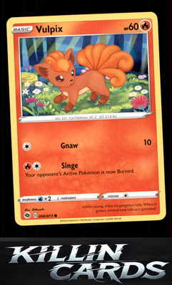 Vulpix 06/73 Pokemon Common Champion's Path Card NM