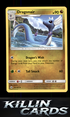 Dragonair 95/149 Pokemon Uncommon SM Base Set Card NM