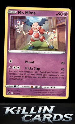 Mr. Mime 067/196 Pokemon Rare SWSH11: Lost Origin Card NM