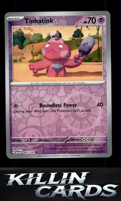 Reverse Holofoil Tinkatink - 083/182 083/182 Pokemon Common SV04: Paradox Rift C