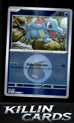 Reverse Holofoil Totodile (Energy Symbol Pattern) 041/217 Pokemon Common ME: Asc