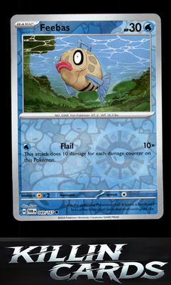 Reverse Holofoil Feebas 049/167 Pokemon Common SV06: Twilight Masquerade Card NM