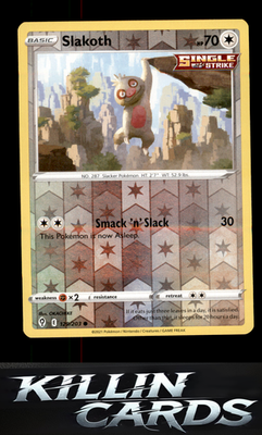 Reverse Holofoil Slakoth 129/203 Pokemon Common SWSH07: Evolving Skies Card NM