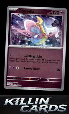 Reverse Holofoil Cresselia 039/094 Pokemon Uncommon ME02: Phantasmal Flames Card