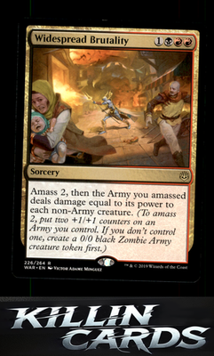 Widespread Brutality 226 Magic R War of the Spark Card NM