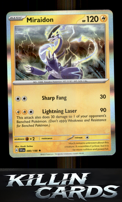 Miraidon 080/198 Pokemon Rare SV01: Scarlet & Violet Base Set Card NM