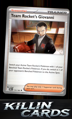 Team Rocket's Giovanni 174/182 Pokemon Uncommon SV10: Destined Rivals Card NM