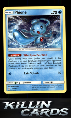 Phione 57/236 Pokemon Rare SM - Cosmic Eclipse Card NM