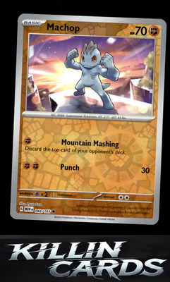 Reverse Holofoil Machop 066/165 Pokemon Common SV: Scarlet & Violet 151 Card NM