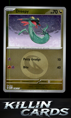 Reverse Holofoil Dreepy - 158/217 (Energy Symbol Pattern) 158/217 Pokemon Common