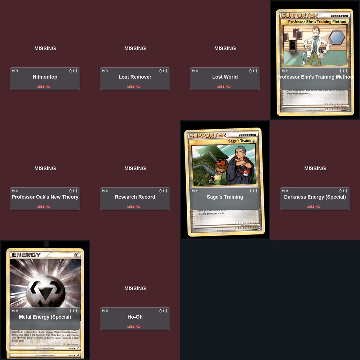 Pokemon TCG Call of Legends C/UC/R Standard Set 28 Cards