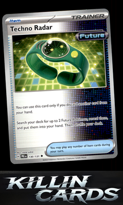 Techno Radar 130/131 Pokemon Uncommon SV: Prismatic Evolutions Card NM