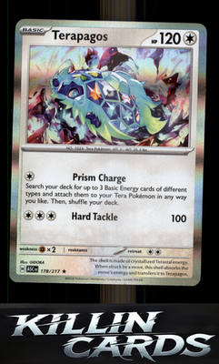Terapagos 178/217 Pokemon Rare ME: Ascended Heroes Card NM