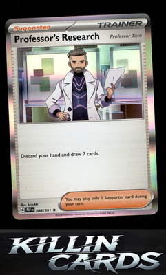Professor's Research - 088/091 088/091 Pokemon Rare SV: Paldean Fates Card NM