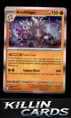 Annihilape 092/182 Pokemon Rare SV10: Destined Rivals Card NM