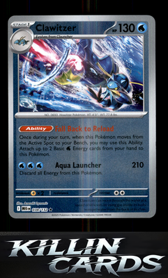 Reverse Holofoil Clawitzer - 038/132 038/132 Pokemon Rare ME01: Mega Evolution C