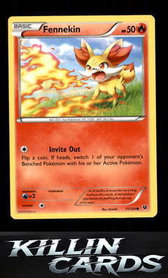 Fennekin (11) 11/124 Pokemon Common XY - Fates Collide Card LP