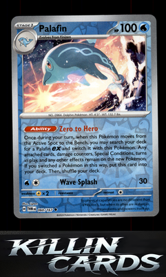 Reverse Holofoil Palafin 060/167 Pokemon Uncommon SV06: Twilight Masquerade Card