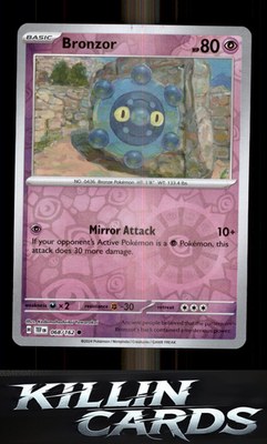 Reverse Holofoil Bronzor - 068/162 068/162 Pokemon Common SV05: Temporal Forces