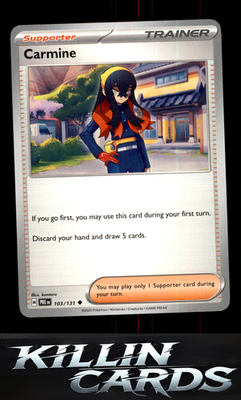 Carmine (Poke Ball Pattern) 103/131 Pokemon Uncommon SV: Prismatic Evolutions Ca