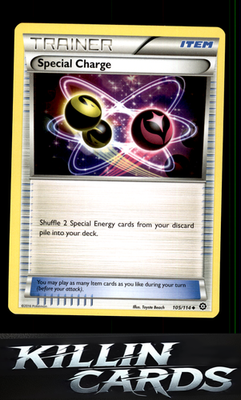 Special Charge 105/114 Pokemon Uncommon XY - Steam Siege Card LP
