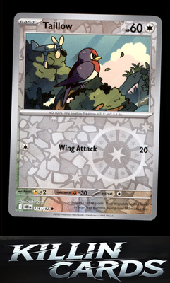 Reverse Holofoil Taillow 156/182 Pokemon Common SV10: Destined Rivals Card NM