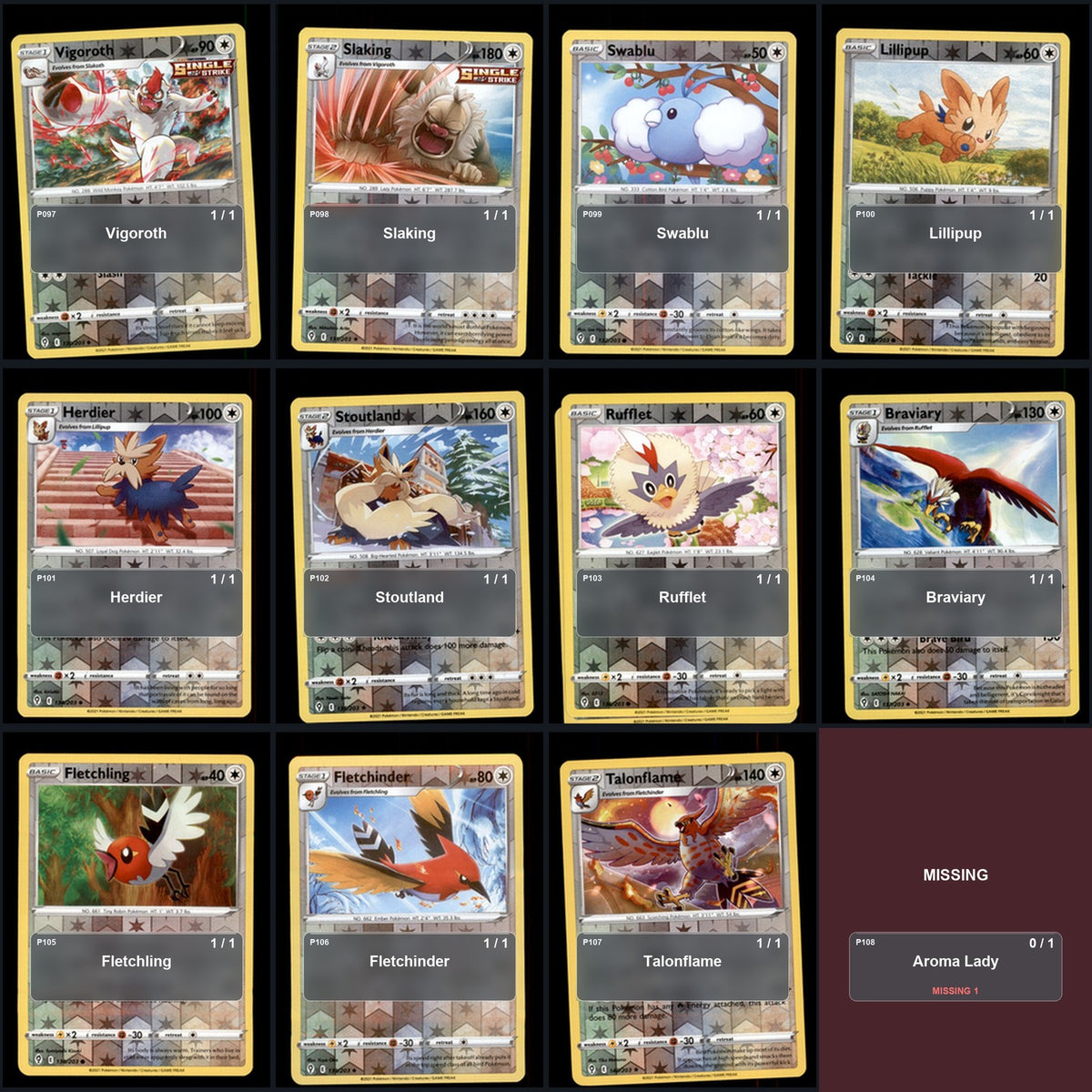 Pokemon TCG SWSH07: Evolving Skies Reverse Holo Master Set 126 Reverse Holo Card