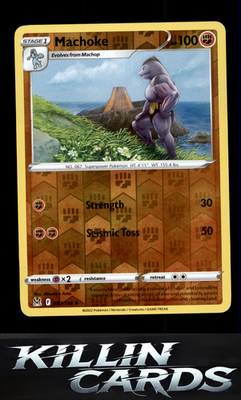 Reverse Holofoil Machoke 087/196 Pokemon Uncommon SWSH11: Lost Origin Card NM