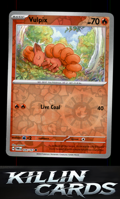 Reverse Holofoil Vulpix 026/167 Pokemon Common SV06: Twilight Masquerade Card NM