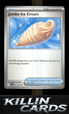 Jumbo Ice Cream 091/094 Pokemon Uncommon ME02: Phantasmal Flames Card NM