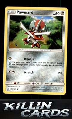 Pawniard 104/181 Pokemon Common SM - Team Up Card NM