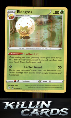 Eldegoss 016/203 Pokemon Holo Rare SWSH07: Evolving Skies Card NM