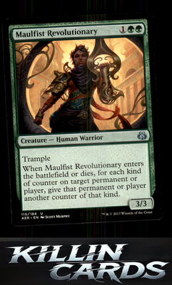 Maulfist Revolutionary 115 Magic U Aether Revolt Card NM