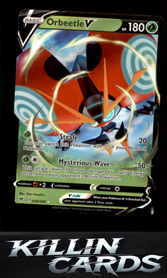 Orbeetle V 020/185 Pokemon Ultra Rare SWSH04: Vivid Voltage Card NM