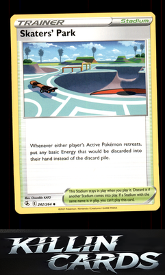 Skaters' Park 242/264 Pokemon Uncommon SWSH08: Fusion Strike Card NM
