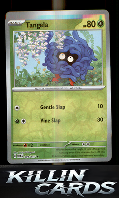 Reverse Holofoil Tangela 001/167 Pokemon Common SV06: Twilight Masquerade Card N