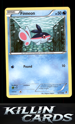Finneon 18/119 Pokemon Common XY - Phantom Forces Card NM